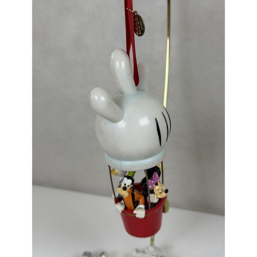 Disney Store MICKEY MOUSE HOT AIR BALLOON Friends Christmas Sketchbook Ornament